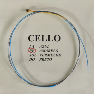 Corda Violoncelo Cello Mauro Calixto Ré - Amarelo Corda Violoncelo Cello Mauro Calixto Ré - Amarelo